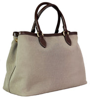 Prada Women's Brown Logo Jacquard Shoulder Bag 1BA579