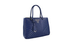 Prada Women's 1BA863 Blue Leather Shoulder Bag