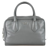 Prada Women's Grey Leather Inside Bag Shoulder Bag 1BB010