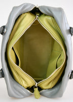 Prada Women's Grey Leather Shoulder Bag 1BB010