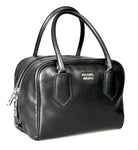 Prada Women's 1BB011 Black Leather Shoulder Bag