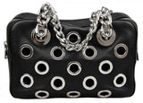 Prada Women's Black Leather Shoulder Bag 1BB017