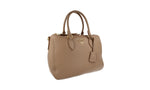 Prada Women's 1BB023 Beige Leather Shoulder Bag