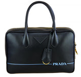 Prada Women's 1BB045 Black Leather Shoulder Bag