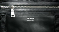 Prada Women's Black Leather Mirage Shoulder Bag 1BB045