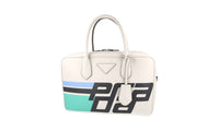 Prada Women's White Leather Shoulder Bag 1BB045