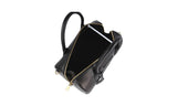 Prada Women's Black Leather Mirage Boston Shoulder Bag 1BB047