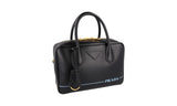 Prada Women's 1BB049 Black Leather Shoulder Bag