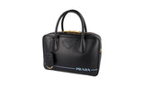 Prada Women's Black Leather Mirage Shoulder Bag 1BB049