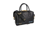 Prada Women's Black Leather Mirage Shoulder Bag 1BB049