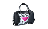 Prada Women's Black Leather Mirage Bananas Shoulder Bag 1BB049