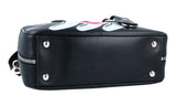 Prada Women's Black Leather Mirage Bananas Shoulder Bag 1BB049