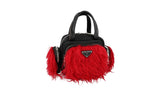 Prada Women's 1BB061 Black Nylon Shoulder Bag
