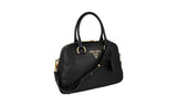 Prada Women's Black Leather Shoulder Bag 1BB087