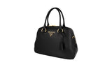 Prada Women's Black Leather Shoulder Bag 1BB087