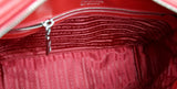 Prada Women's Red Leather Diagramme Folder Bag 1BB095