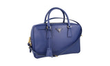 Prada Women's 1BB095 Blue Saffiano Leather Leather Shoulder Bag