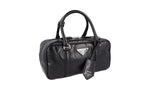 Prada Women's 1BB098 Black Leather Shoulder Bag