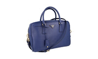 Prada Women's Blue Saffiano Leather Shoulder Bag 1BB995