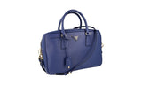 Prada Women's Blue Saffiano Leather Shoulder Bag 1BB995