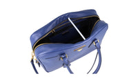 Prada Women's Blue Saffiano Leather Shoulder Bag 1BB995