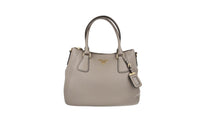 Prada Women's Grey Leather Shoulder Bag 1BC032