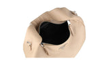 Prada Women's Beige Leather Arque Moon Shoulder Bag 1BC034