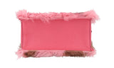 Prada Women's Pink Saffiano Leather Light Frame Shoulder Bag 1BC046