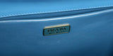 Prada Women's Blue Saffiano Leather Light Frame Shoulder Bag 1BC046
