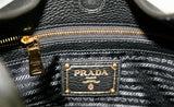 Prada Women's Black Leather Shoulder Bag 1BC051