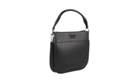 Prada Women's 1BC082 Black Leather Shoulder Bag