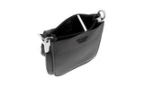 Prada Women's Black Leather Margit Monochrome Shoulder Bag 1BC082
