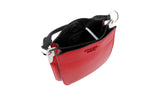 Prada Women's Red Saffiano Leather Margit Shoulder Bag 1BC082