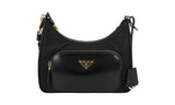 Prada Women's 1BC198 Black Nylon Shoulder Bag