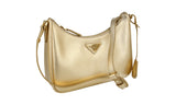 Prada Women's 1BC204 Gold Saffiano Leather Leather Shoulder Bag
