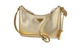 Prada Women's Gold Saffiano Leather Shoulder Bag 1BC204
