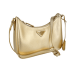 Prada Women's Gold Saffiano Leather Shoulder Bag 1BC204