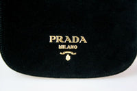 Prada Women's Black Leather Pionniere Corsaire Evening Purse 1BD039