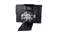 Prada Women's Black Leather Ribbon Shoulder Bag 1BD067