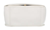 Prada Women's White Leather Corsaire Saddle Shoulder Bag 1BD109