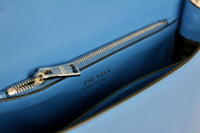 Prada Women's Blue Saffiano Leather Elektra Shoulder Bag 1BD120