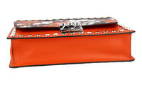 Prada Women's Orange Leather Shoulder Bag 1BD120