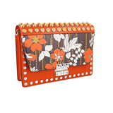 Prada Women's Orange Leather Elektra Floral Flower Shoulder Bag 1BD120