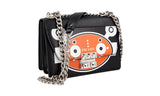 Prada Women's 1BD131 Black Saffiano Leather Leather Shoulder Bag