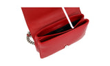 Prada Women's Red High-Quality Saffiano Leather Shoulder Bag 1BD144