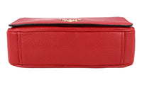 Prada Women's Red Leather Shoulder Bag 1BD163