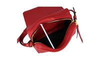 Prada Women's Red Leather Shoulder Bag 1BD163