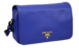 Prada Women's Blue Leather Shoulder Bag 1BD163