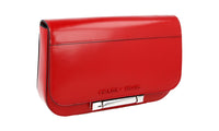 Prada Women's 1BD170 Red Brushed Spazzolato Leather Shoulder Bag