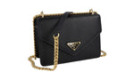Prada Women's 1BD200 Black Saffiano Leather Leather Shoulder Bag